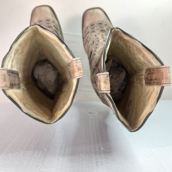 Corral 6.5 Womens Western Inlay Black Granite Butterfly Pattern Cowgirl Boots - Picture 9 of 14